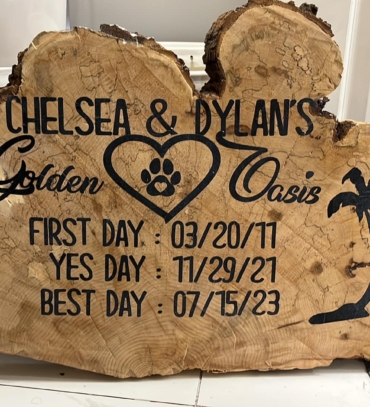 Chelsea dylan wood sign