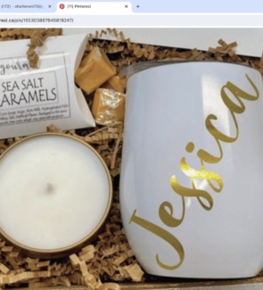 gift basket candle