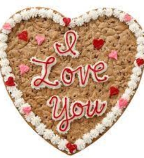 large heart cookie