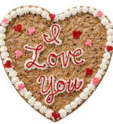 large heart cookie