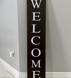 welcome with heart scroll